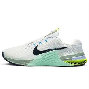 Nike Metcon 7 Sneakers Size 8.5 White Seafoam CrossFit Weightlifting Training